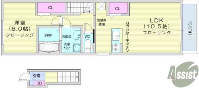 アルカンシェルの間取り写真