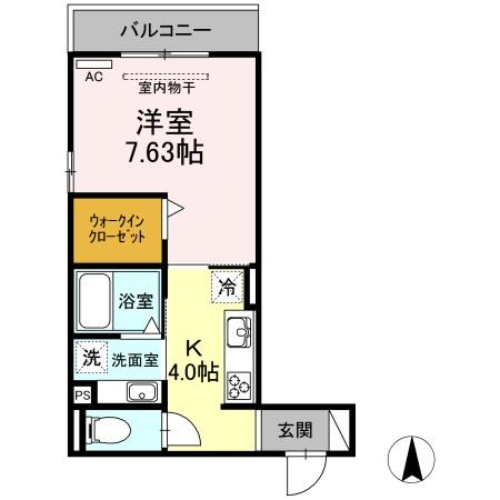 Alluge岐阜の間取り写真