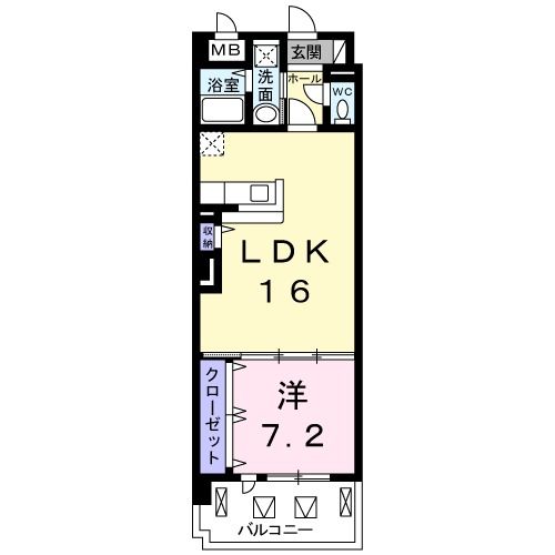 メイフェア ベルの間取り写真