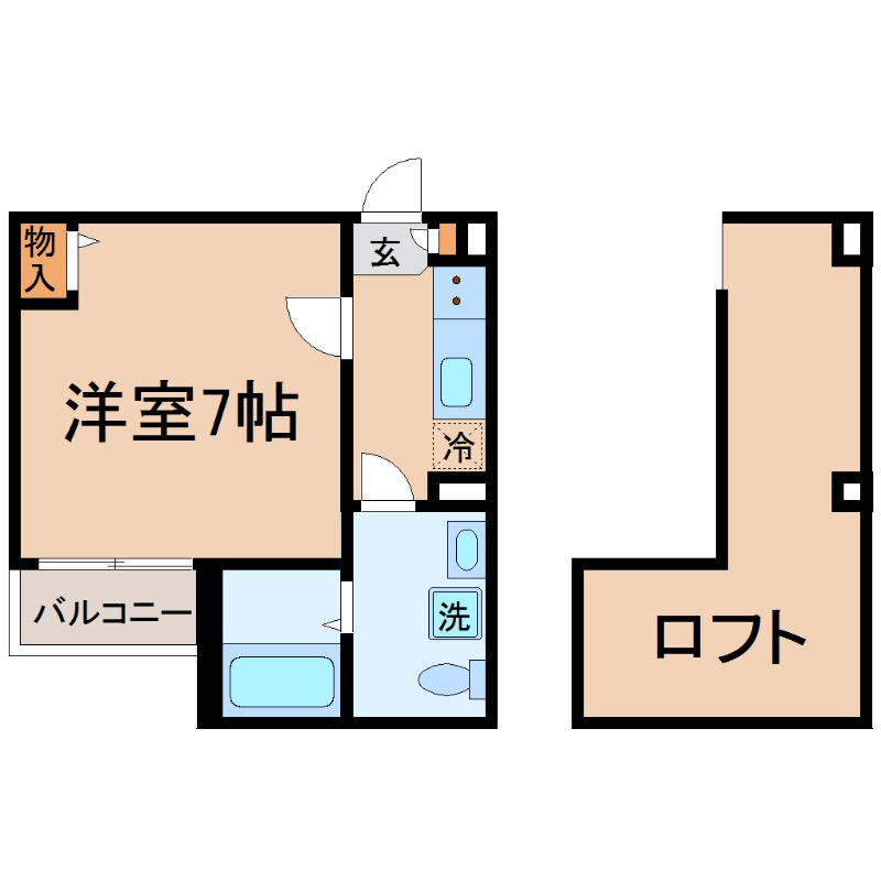 阪急神戸線 園田駅 徒歩9分 2階建 築10年の間取り写真