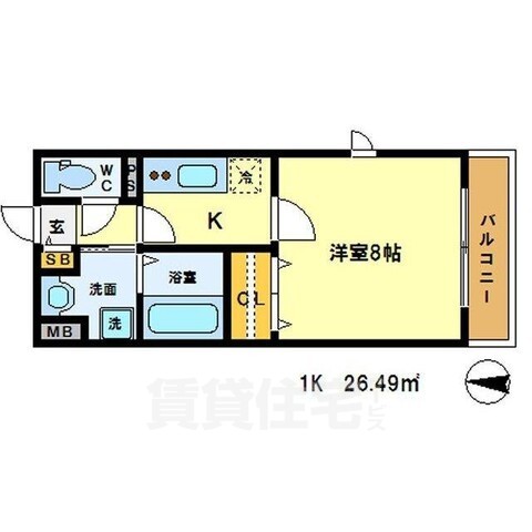 アムール吉田中大路の間取り写真