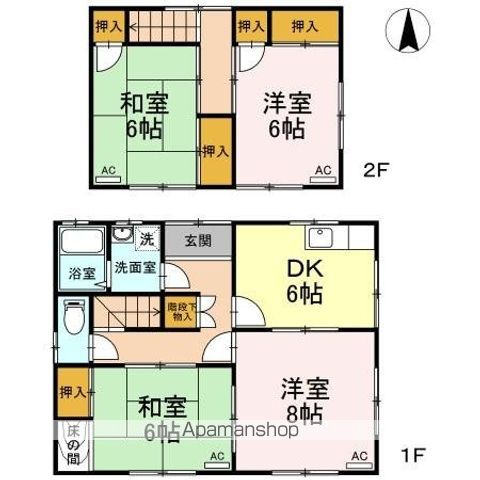 三門荘舩橋 I棟 I棟ー1の間取り写真