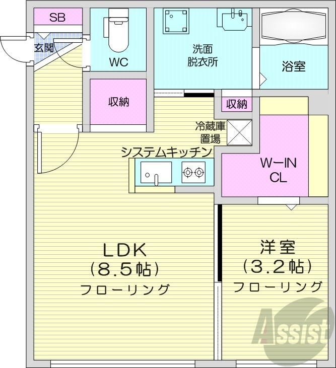 RS Tsukisamuchuouの間取り写真