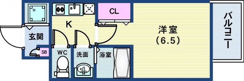 エスリード神戸三宮の間取り写真