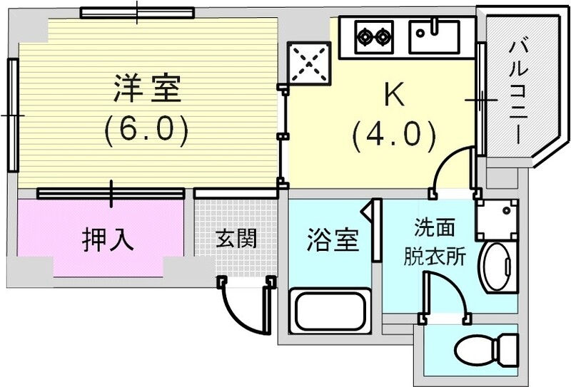 品川第6マンションの間取り写真