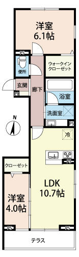 メルベージュ三郷中央の間取り写真