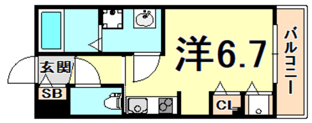 Casa上沢の間取り写真