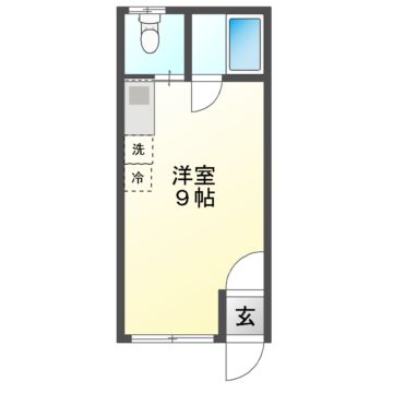 ＪＲ室蘭本線 鷲別駅 徒歩20分 2階建 築36年の間取り写真