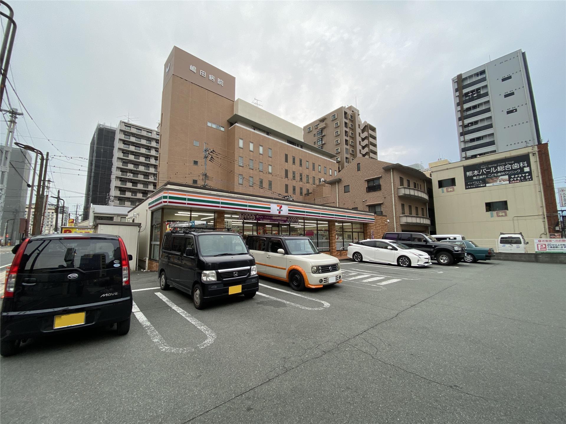 コンビニ　セブンイレブン熊本辛島東店（コンビニ）まで186m