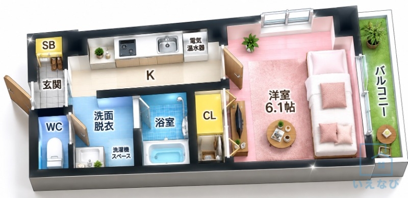 ＪＲ関西本線 東部市場前駅 徒歩3分 11階建 築10年の間取り写真