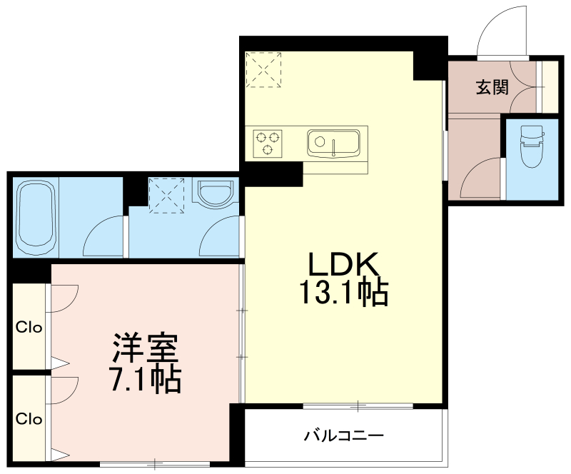 クレールセゾンの間取り写真