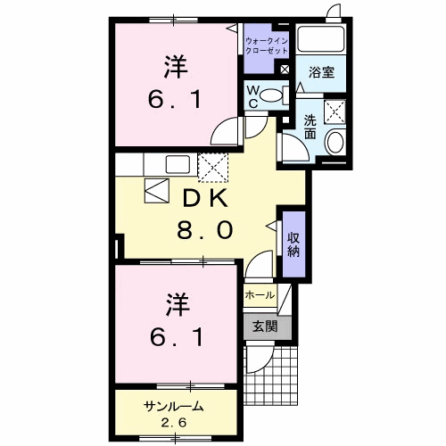 シーサイドベル小川の間取り