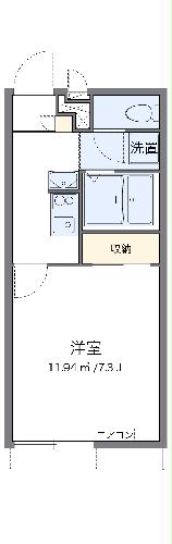 レオパレス中の島の間取り