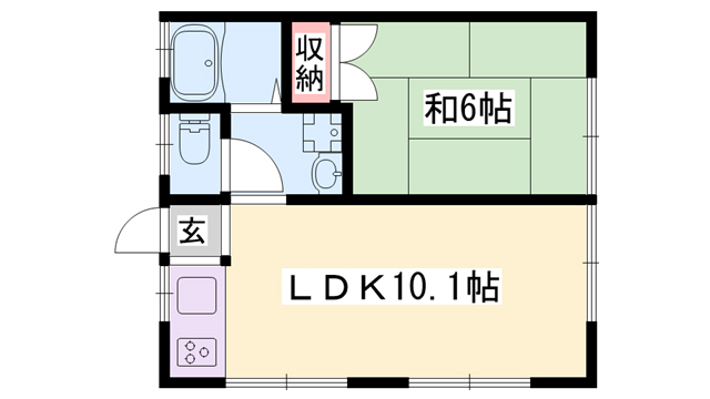 ハイツ山野井の間取り