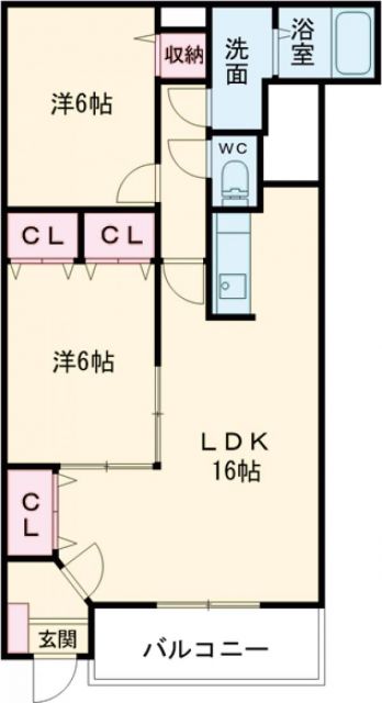 エスポワールIIの間取り