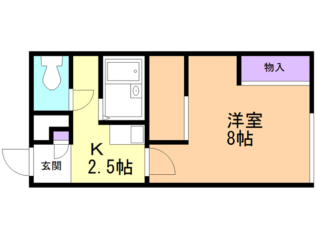 レオパレスタウンコート石川IIの間取り