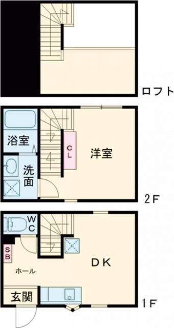 ハーミットクラブハウス石川台の間取り