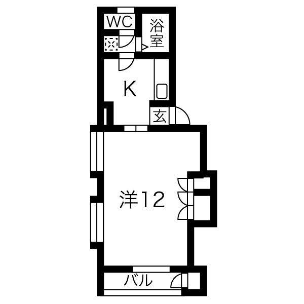 サンライフ都南Ａの間取り