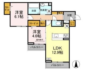 【サンメゾン・小池　Aの間取り】