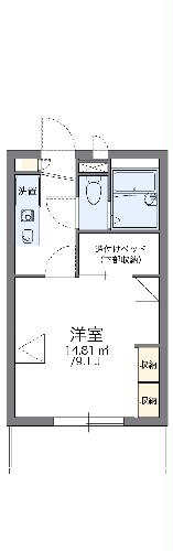 【レオパレスプレシオ２１Ｂの間取り】