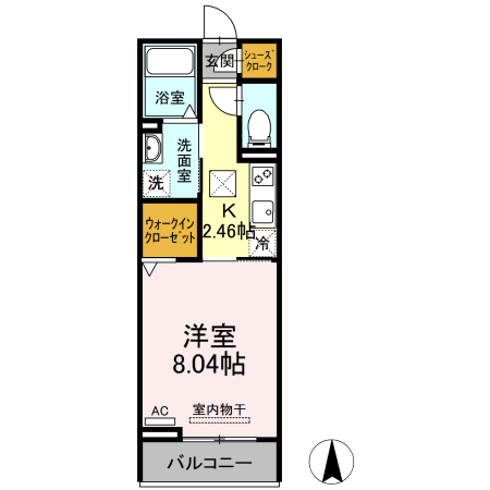 フルール那加の間取り