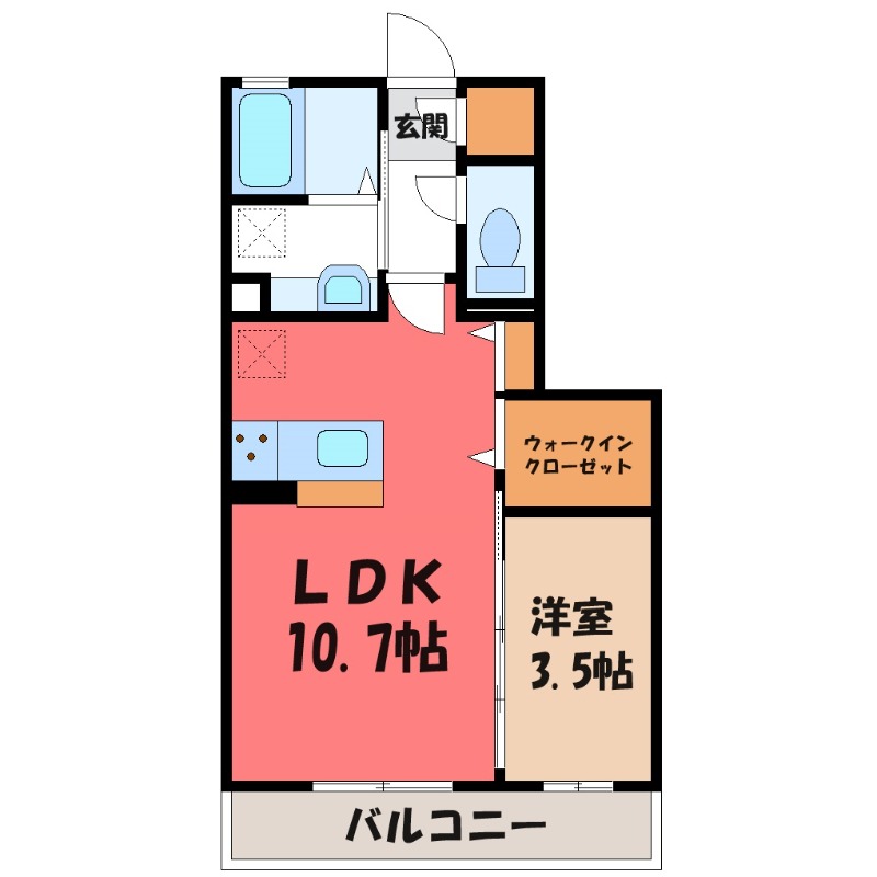 さいたま市北区土呂町のアパートの間取り