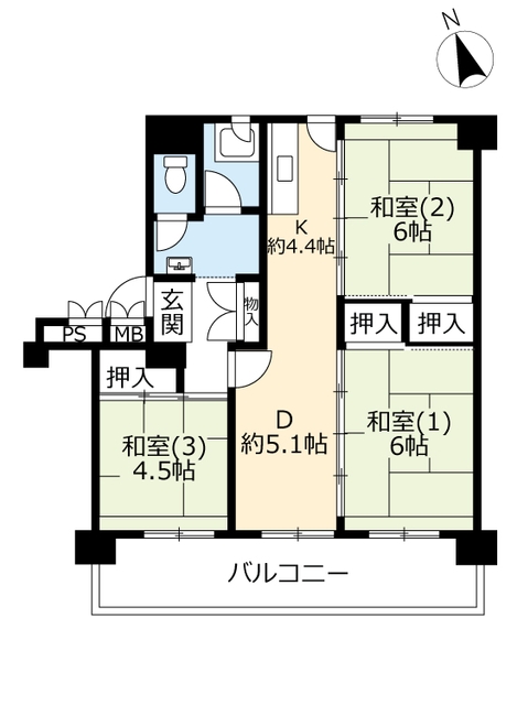 ＵＲ澄川の間取り