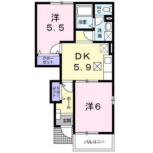 オストラ－ゼンの間取り