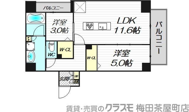 【アーバネックス南新町の間取り】