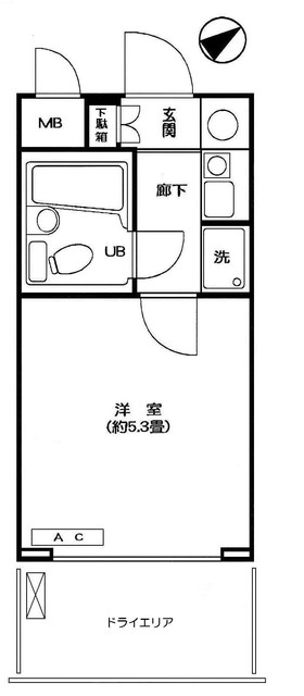 マックポナム代々木公園の間取り