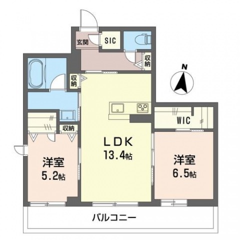 ベレオ川越の間取り