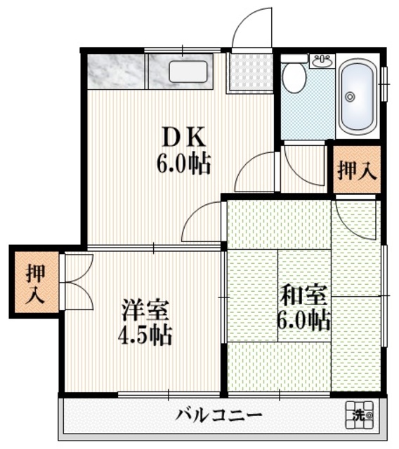 【メゾン　ド　フォンテーヌの間取り】