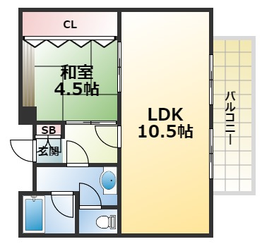 リゾーム灘の間取り