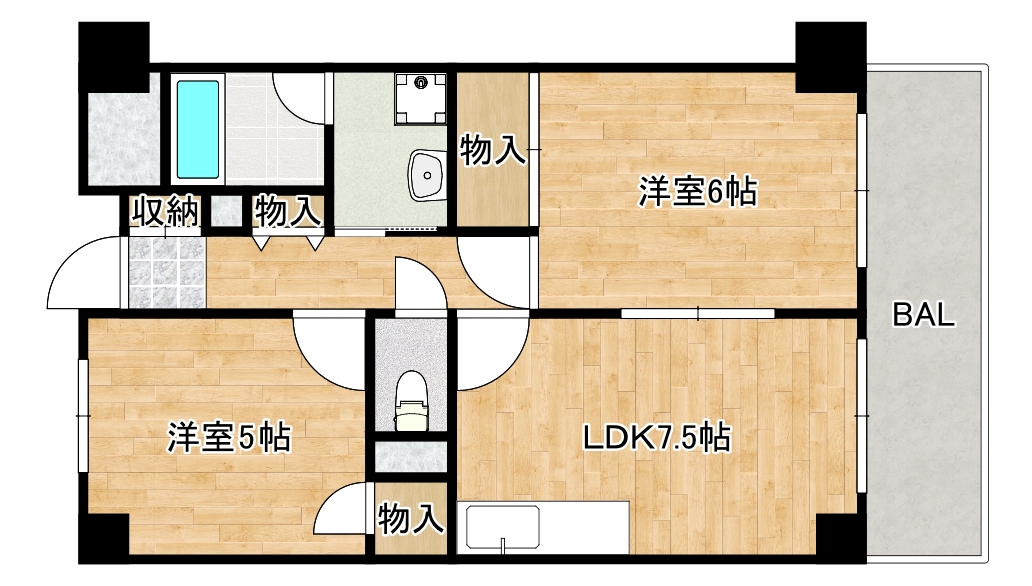 久光マンションの間取り