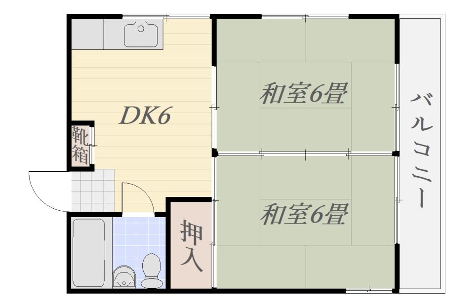 大石ハイツの間取り