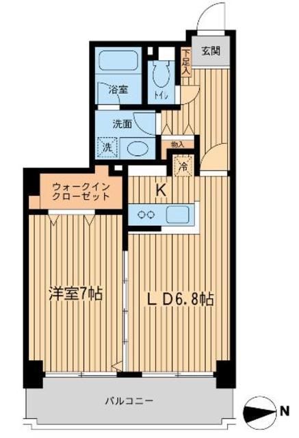 港区芝のマンションの間取り