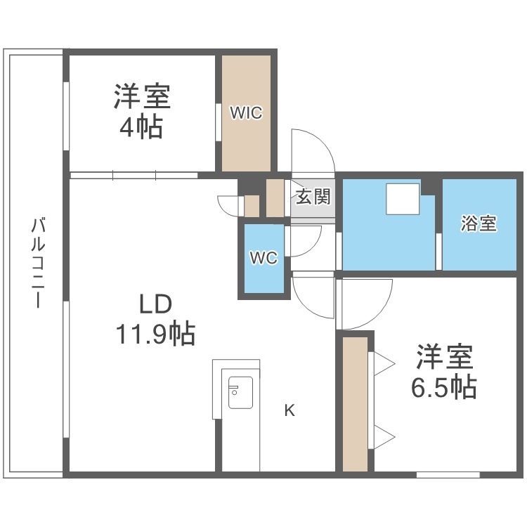 ロイヤルガーデン北6条の間取り