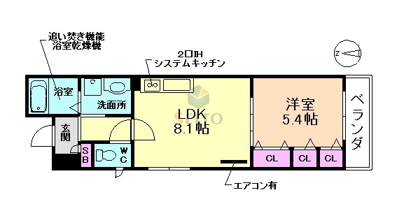 クリエオーレ曽根南町の間取り