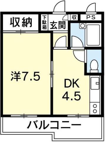 南福島ビューハイツの間取り