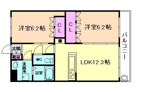 ブラヴールの間取り