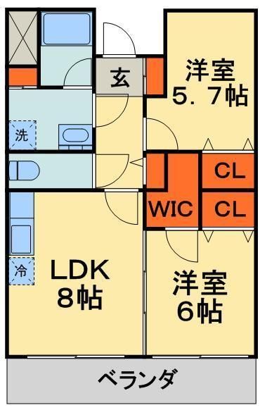 千葉市花見川区さつきが丘のマンションの間取り