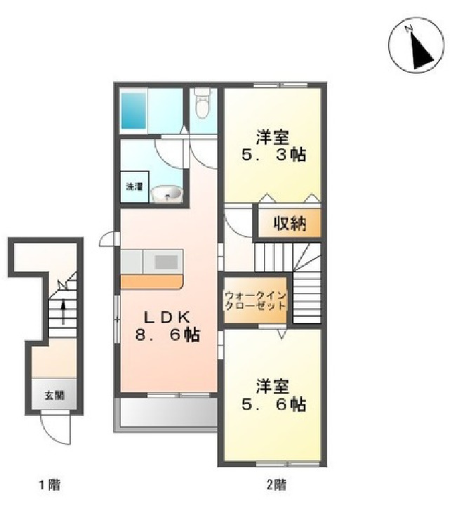 ファミール　８の間取り