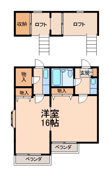 プチホワイトＭの間取り