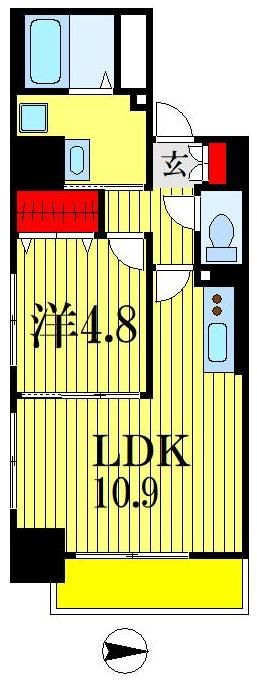 【千葉中央・大庄マンションの間取り】