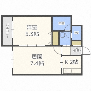 ミュプレ円山公園の間取り