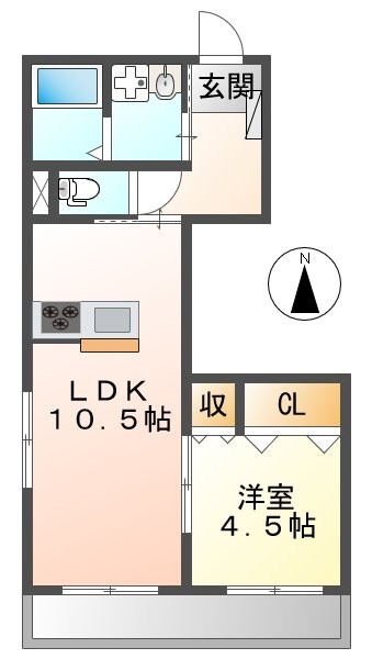 ヘーベルメゾン小松北町の間取り