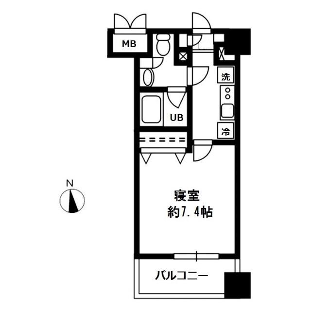 レジディア四谷三丁目の間取り