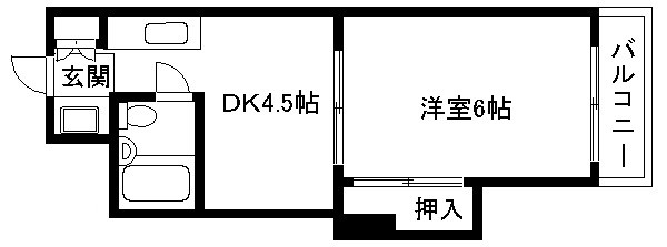 京都市上京区元北小路町のマンションの間取り