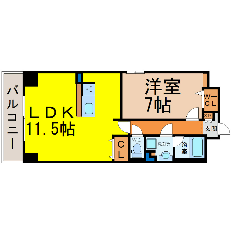 名古屋市千種区今池のマンションの間取り