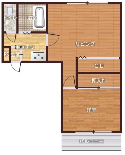 ソサエティ塩見の間取り